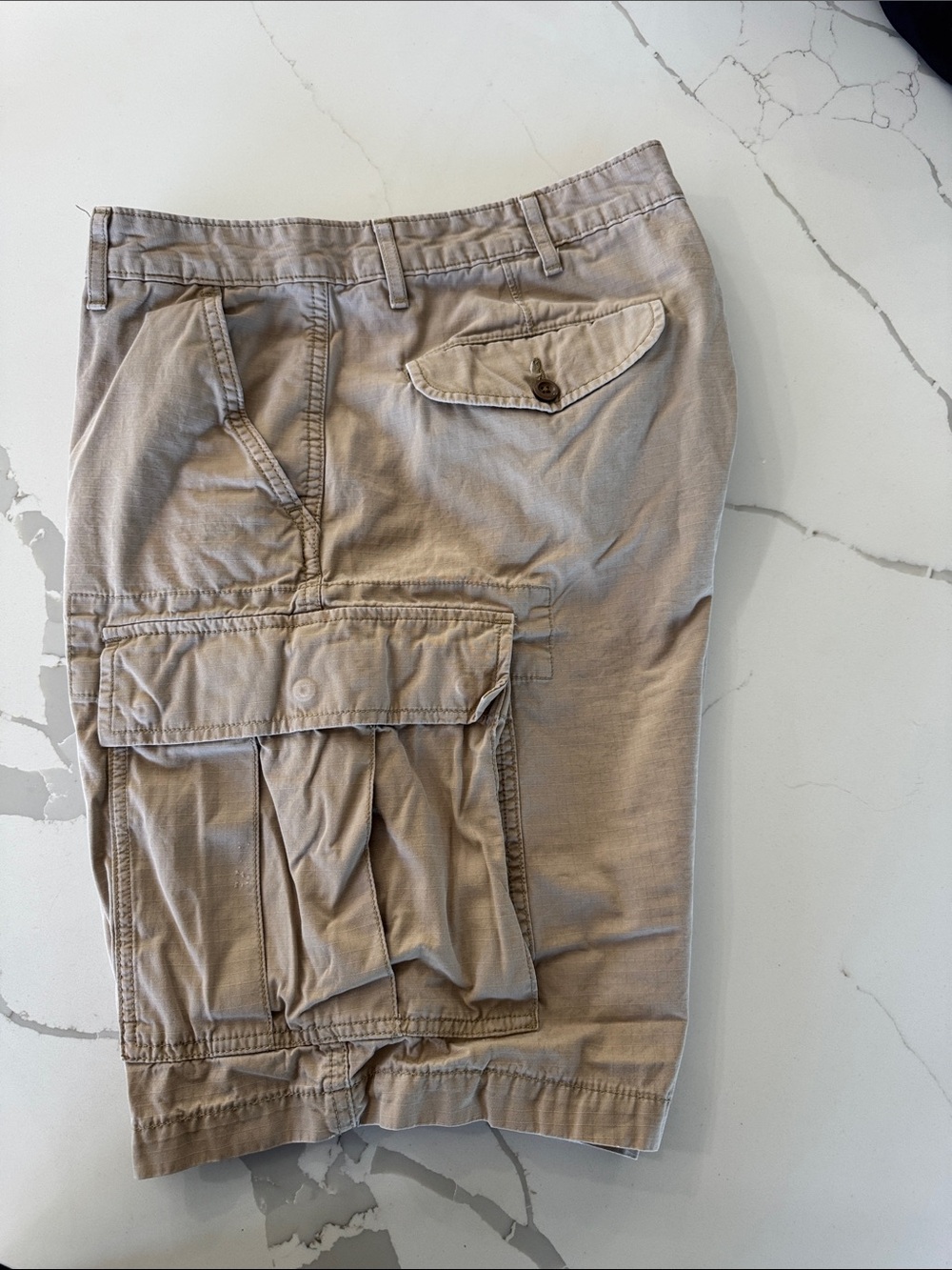 Levi's Khaki Cargo Shorts with Multi-Pocket Design